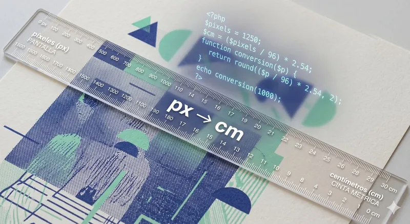 📐 Convertir Pixeles a Centímetros en PHP